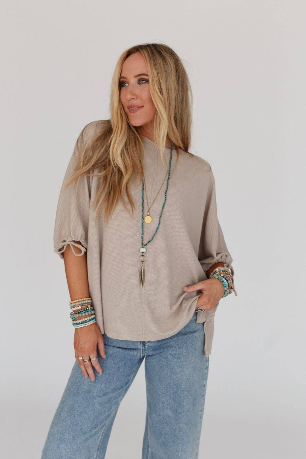 Aspen Rose Puff Sleeve