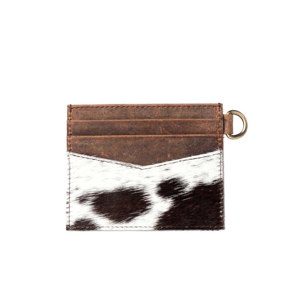 Cowtown Card Holder with hair-on detail