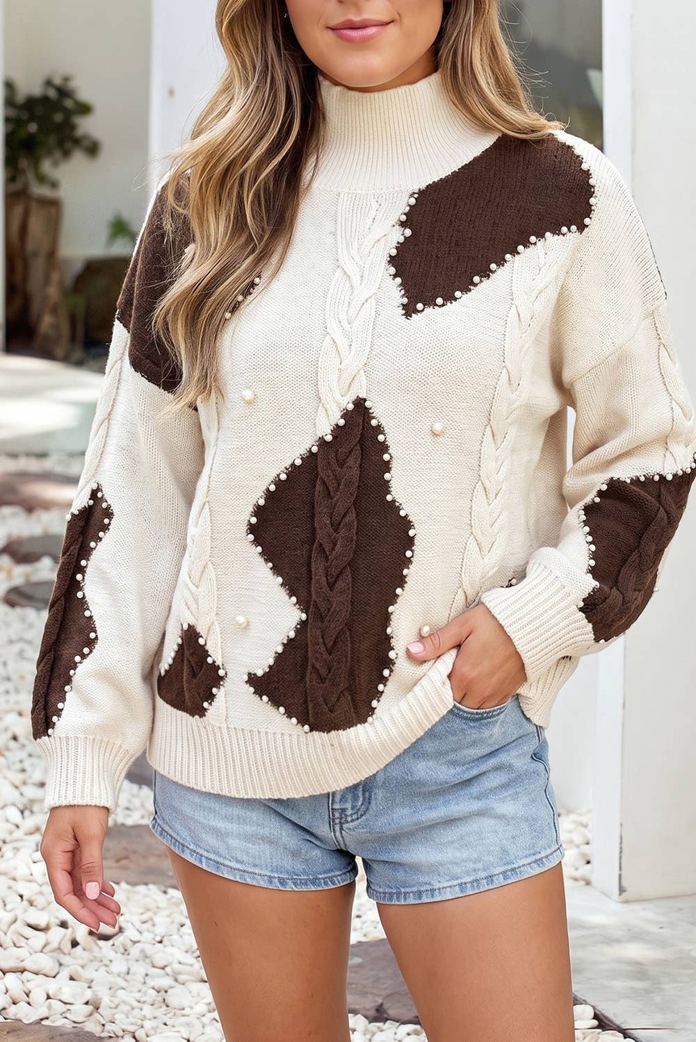 Harley Pearl Cow Sweater