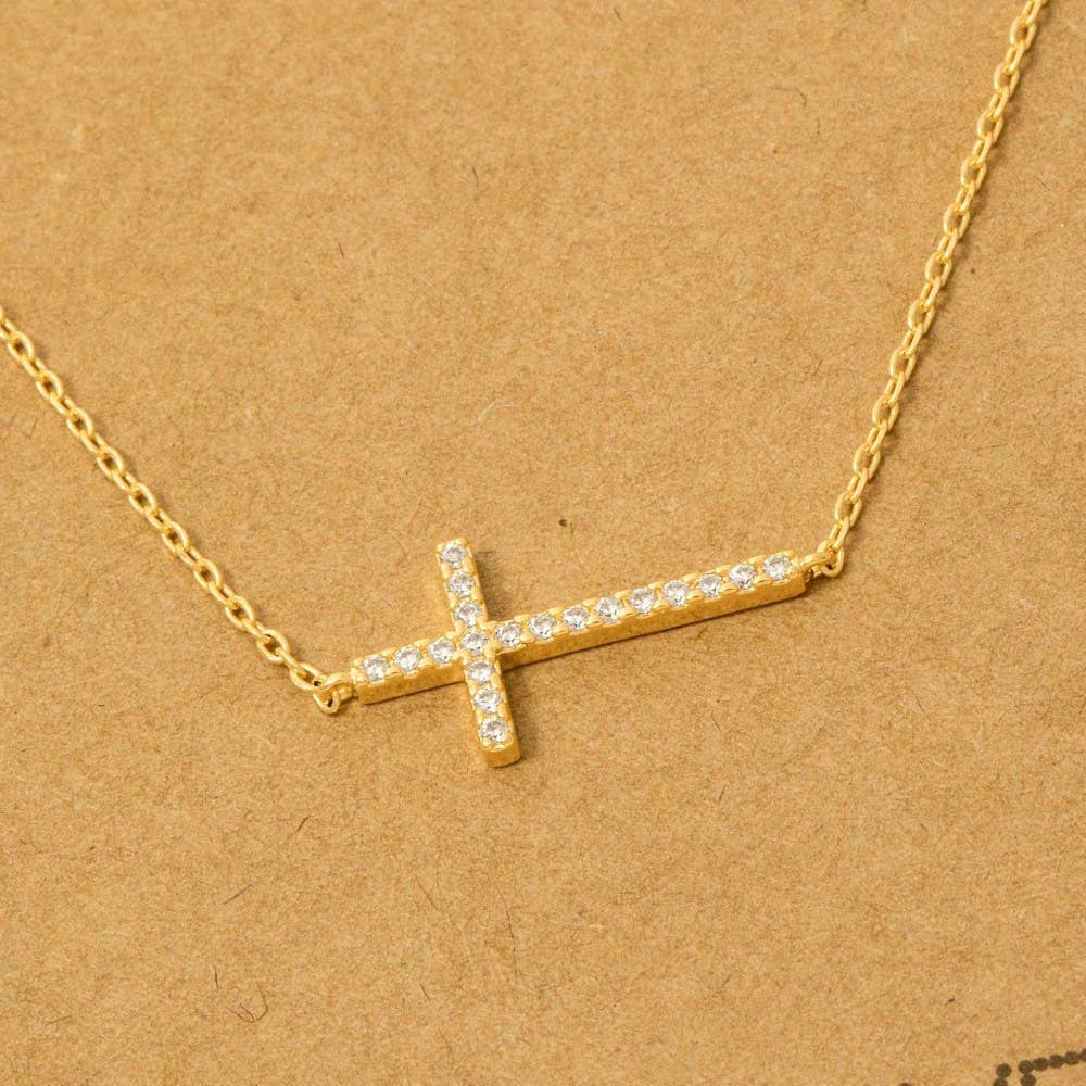 Cross Jewel Pendant Necklace
