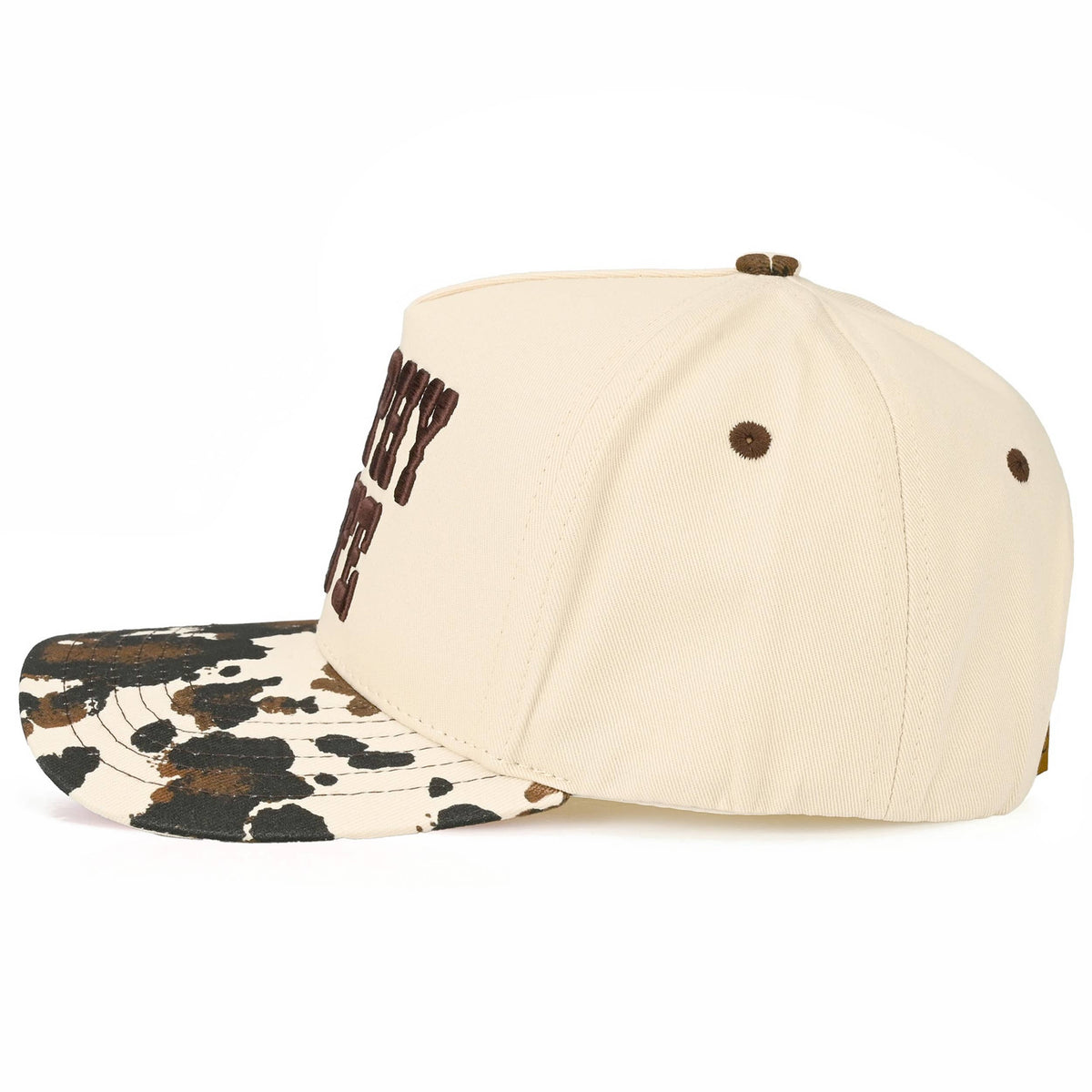 TROPHY WIFE Cow Print Trucker Hat