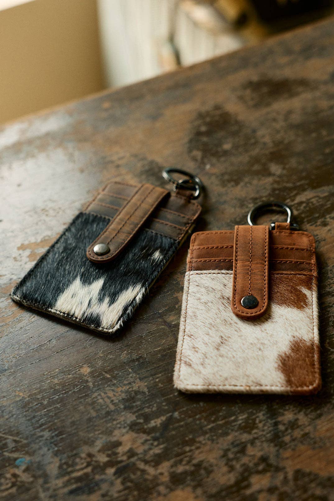 Roper Card Holder with hair-on detail