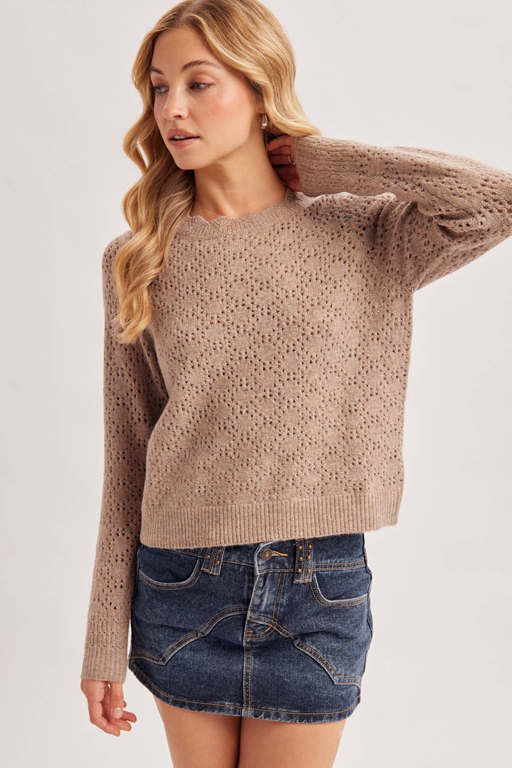 Ava Scalloped Top