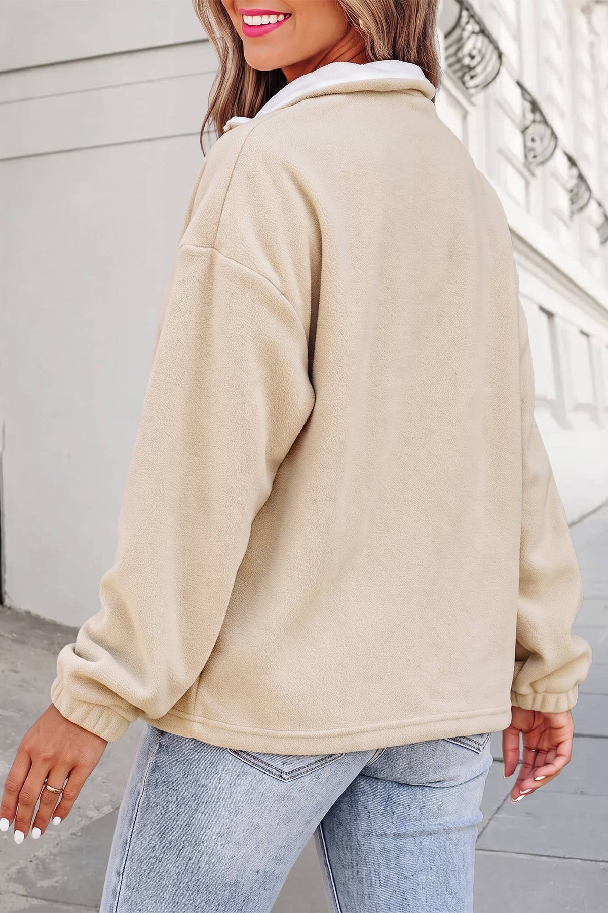 Dani Zip Mock Neck Pullover