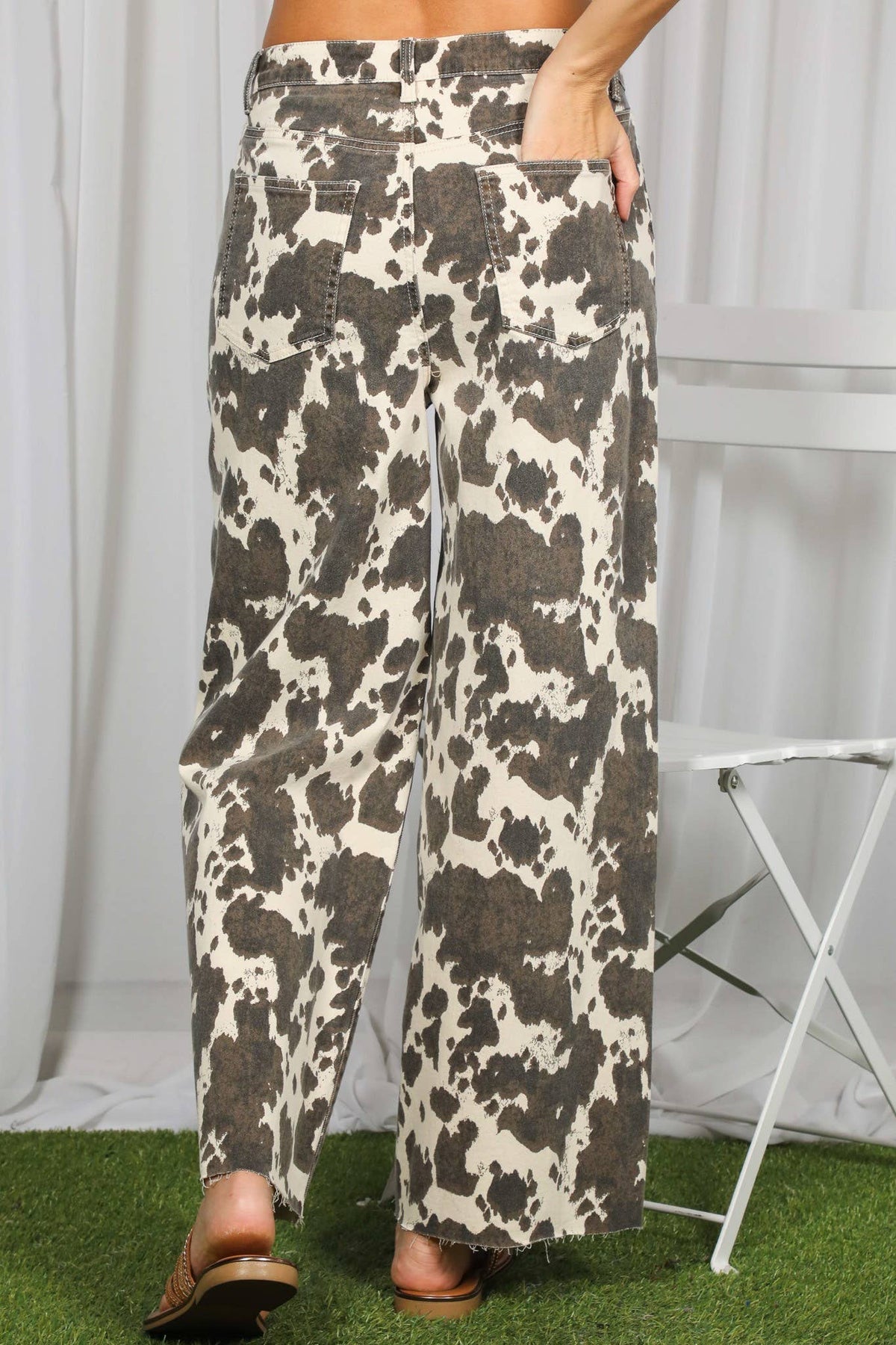 Stella Cow Print Jean