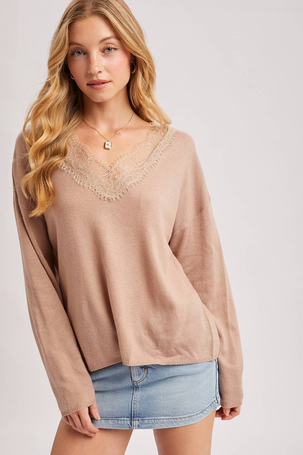 Lucy Lace V-Neck