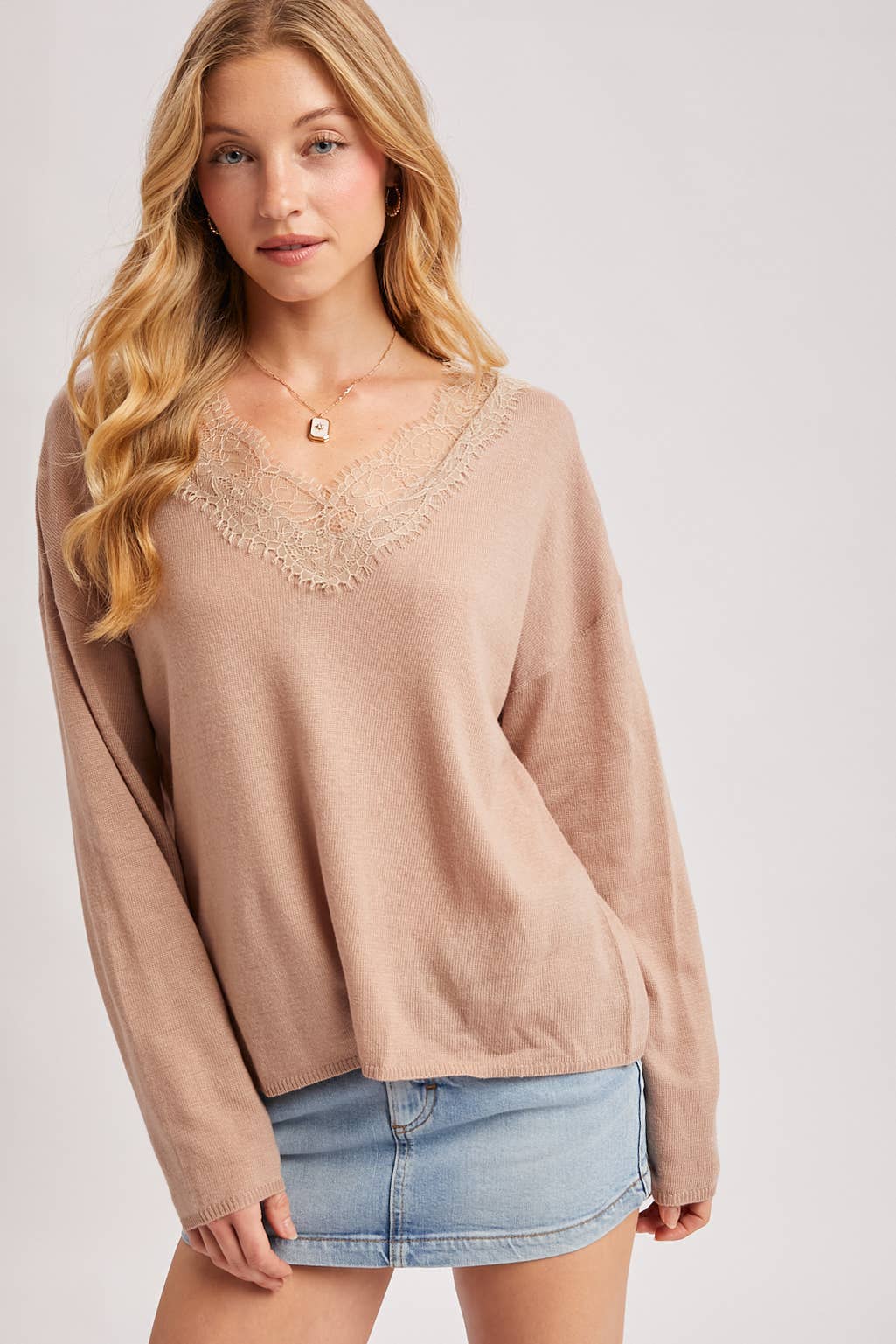 Lucy Lace V-Neck