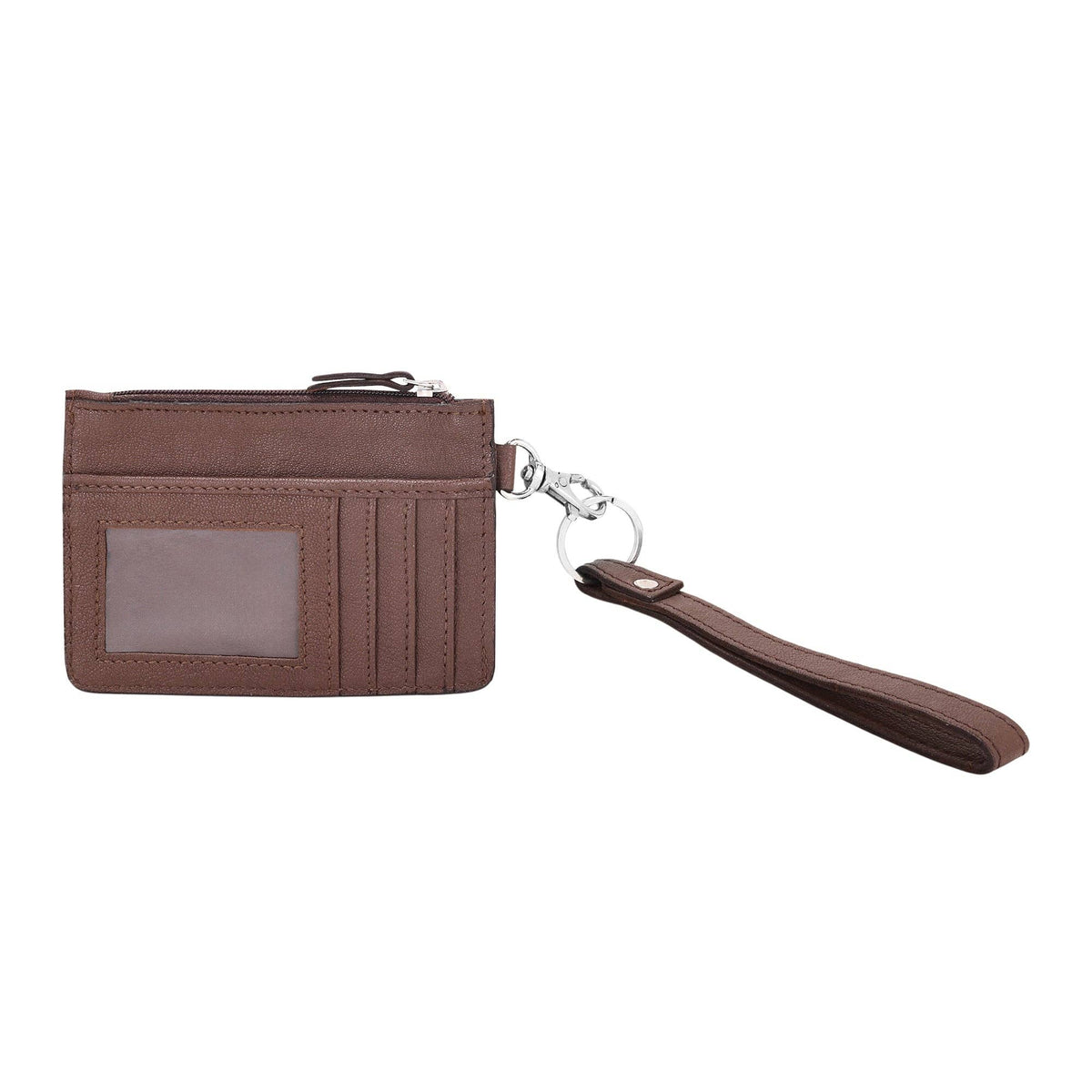 Hand Hewn Card Holder with hair on and hand tooled detail