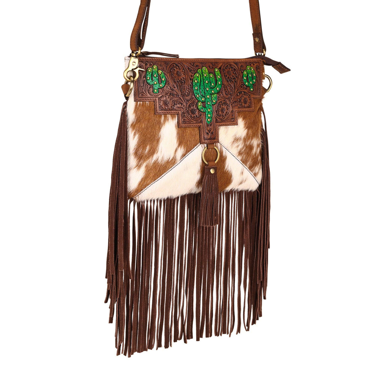 Brindis Cactus Western Crossbody Bag