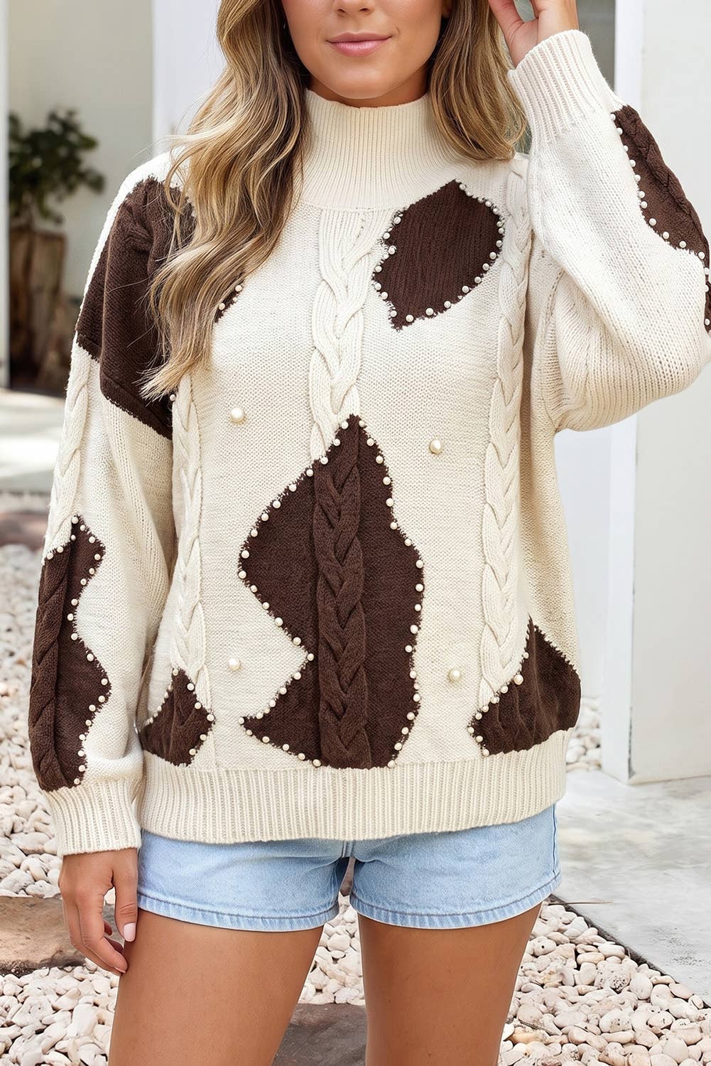 Harley Pearl Cow Sweater