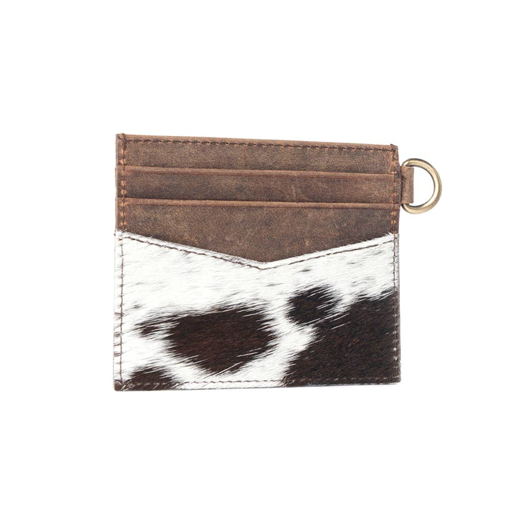 Cowtown Card Holder with hair-on detail