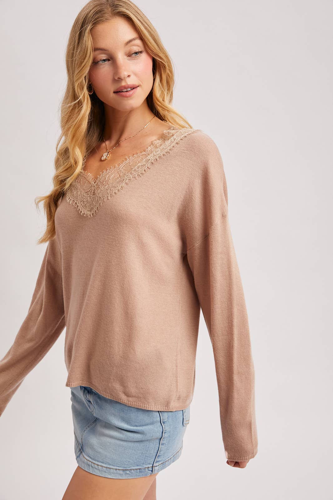 Lucy Lace V-Neck