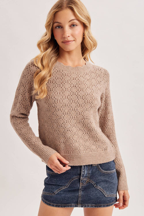 Ava Scalloped Top