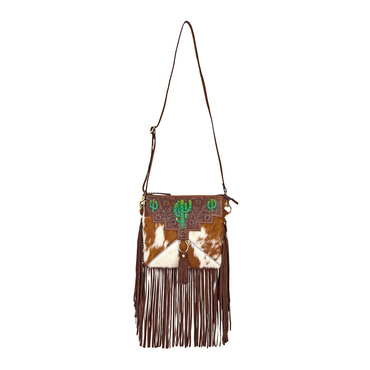Brindis Cactus Western Crossbody Bag